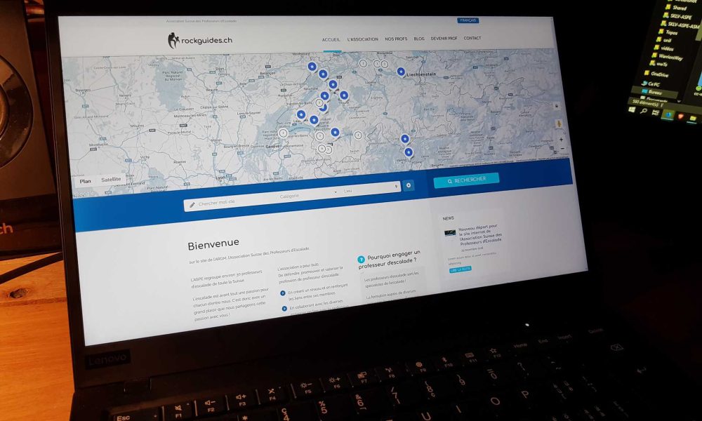 Nouveau départ pour le site internet de l&rsquo;Association Suisse des Professeurs d&rsquo;Escalade